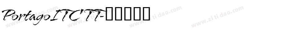 PortagoITC TT字体转换